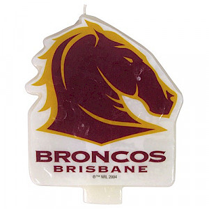 Brisbane Broncos Logo Candle