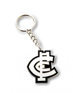 Carlton Blues Metal Logo Key Ring
