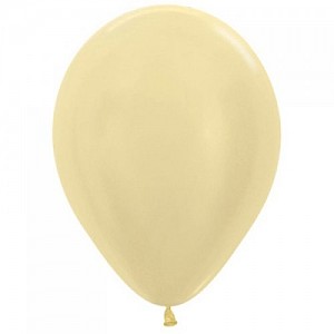 Satin Yellow 30cm Latex Balloon