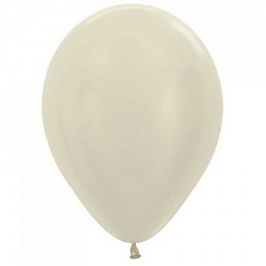 Satin Ivory 30cm Latex Balloon
