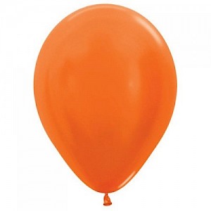 Metallic Orange 30cm Latex Balloon