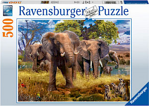 Ravensburger - Elephant Family 500 pieces RB15040-3