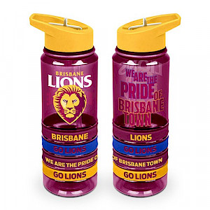 Brisbane Lions Tritan Bottle with Bands