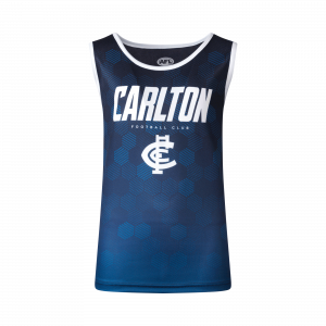 Carlton Blues Youth Premium Singlet - Size 6