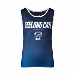 Geelong Cats Youth Premium Singlet - Size 6