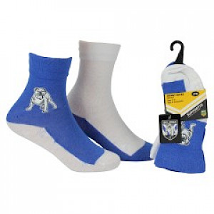 Canterbury- Bankstown Bulldogs Infant 2 Pack Socks - Size 12-24mths