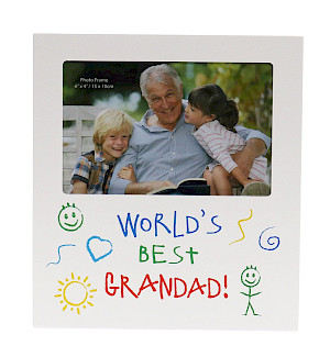 World's Best Grandad Kid Art 6x4" Frame