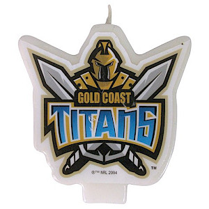 Gold Coast Titans Logo Candle